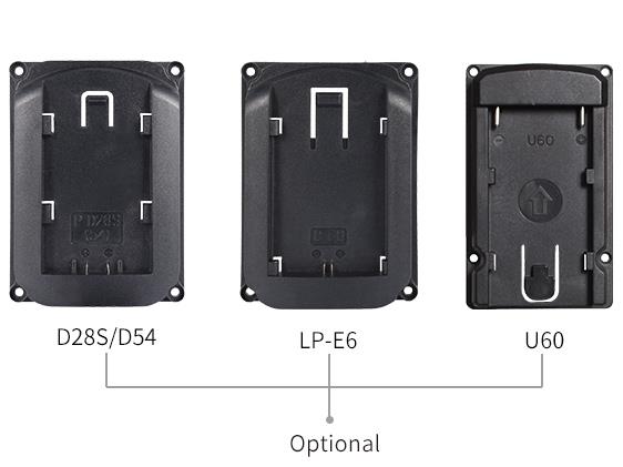 D28S LP-E6 U60 optional battery powered lcd monitor